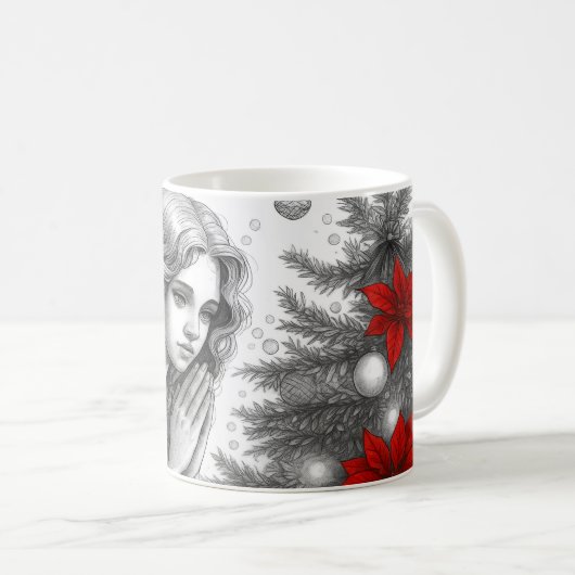 クリスマスの天使 コーヒーマグカップ (正面右)