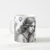 クリスマスの天使 コーヒーマグカップ (正面左)