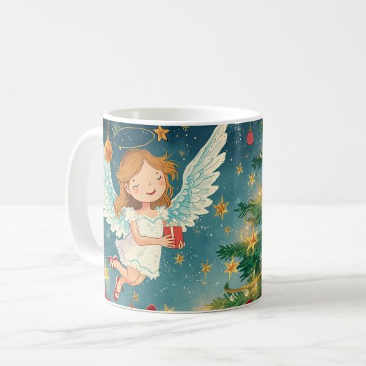 クリスマスの天使 コーヒーマグカップ (正面左)