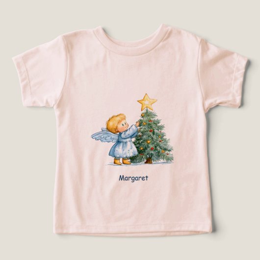 クリスマスの天使 スウィートで心のこもった名入れギフト (デザイン正面)