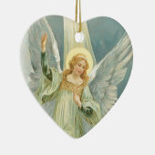クリスマスの天使 セラミックオーナメント (右)