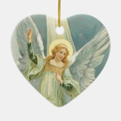クリスマスの天使 セラミックオーナメント (裏面)