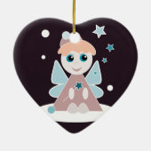 クリスマスの天使 セラミックオーナメント (裏面)