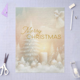 クリスマスの天使 ファンタジー 雪景色 薄葉紙