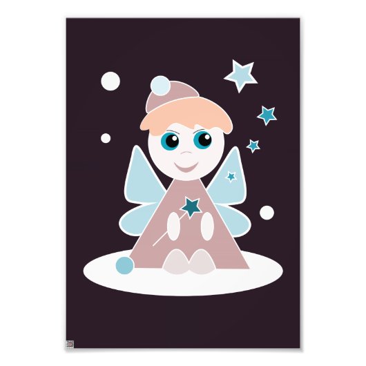 クリスマスの天使 フォトプリント            (正面)