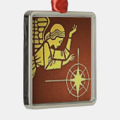 クリスマスの天使 メタルオーナメント (右)