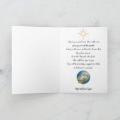 クリスマスの天使 喜びと良い知らせ クリスマスグリーティング シーズンカード (内部)