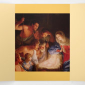 クリスマスの天使 降臨 三つ折りクリスマスカード (内部中)