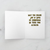 クリスマスの天使 5x7 クリスマスカード カード (内部)