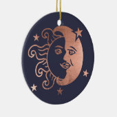 クリスマスの太陽は月のオーナメントを愛します セラミックオーナメント (右)