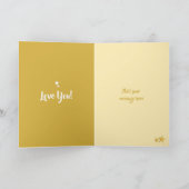 クリスマスの夫の赤と星と写真 シーズンカード (内部)