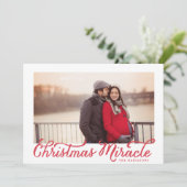 クリスマスの奇跡の写真カード シーズンカード (スタンド正面)