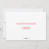 クリスマスの奇跡の写真カード シーズンカード (裏面)