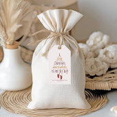 クリスマスの奇跡の妊娠の発表 ギフトタグ