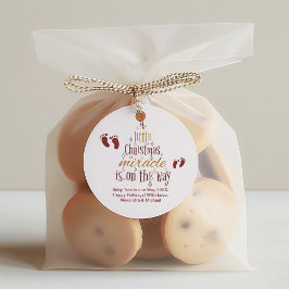 クリスマスの奇跡の妊娠の発表 ラウンドシール