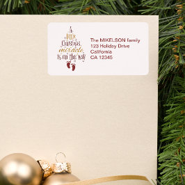 クリスマスの奇跡の妊娠の発表 ラベル