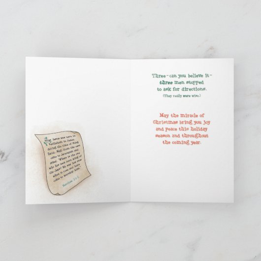 クリスマスの奇跡 シーズンカード (内部)