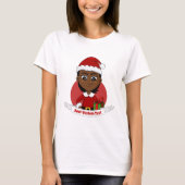 クリスマスの女の子のキャラクターTシャツ Tシャツ (正面)