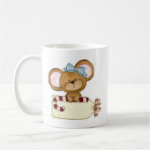 クリスマスの女の子のマウス コーヒーマグカップ (左)