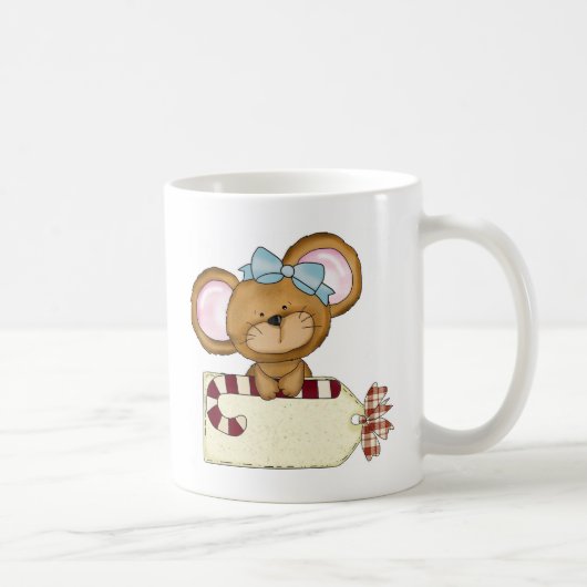 クリスマスの女の子のマウス コーヒーマグカップ (右)