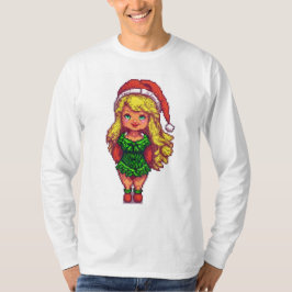 クリスマスの女の子Tシャツ Tシャツ