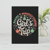 クリスマスの女子旅で作る思い出 シーズンカード (スタンド正面)