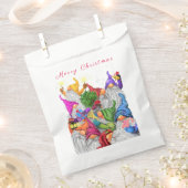 クリスマスの好意バッグギフト格言パーティー漫画 フェイバーバッグ (クリップ留めされた状態)