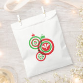 クリスマスの好意バッグ フェイバーバッグ (クリップ留めされた状態)