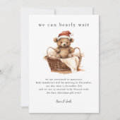 クリスマスの妊娠が明らかになるのを待つことができる シーズンカード (正面)