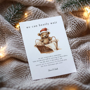 クリスマスの妊娠が明らかになるのを待つことができる シーズンカード