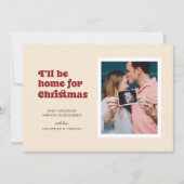 クリスマスの妊娠で家に帰る 案内状 (正面)