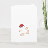 クリスマスの妊娠のある小さいサンタのお母さん シーズンカード (正面)