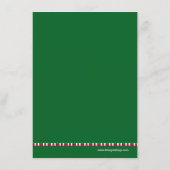 クリスマスの妊娠の写真の発表カードお母さん メニュー (裏面)