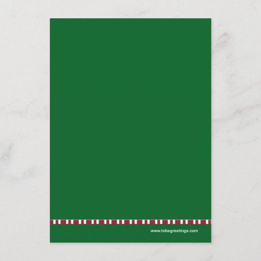 クリスマスの妊娠の写真の発表カードお母さん メニュー (裏面)