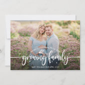 クリスマスの妊娠写真 案内状 (正面)