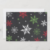 クリスマスの妊娠告知クリスマスの写真 招待状 (裏面)