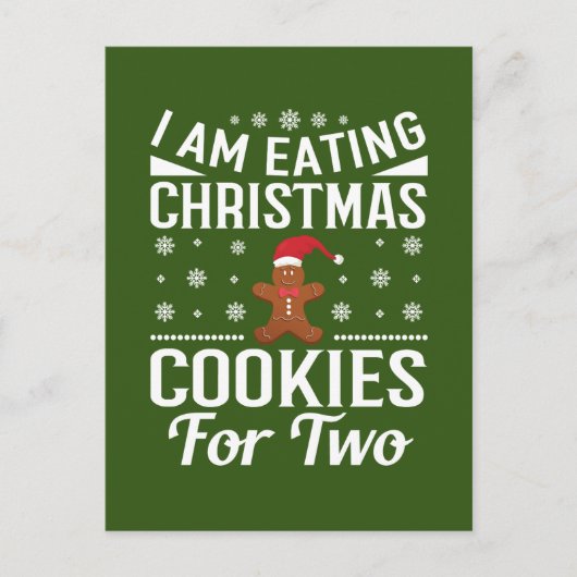 クリスマスの妊娠告知 シーズンポストカード (正面)