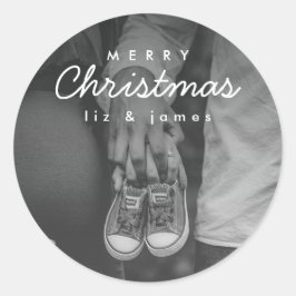 クリスマスの妊娠発表 ラウンドシール