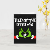 クリスマスの妊娠発表 面白いパパの カード (黄色い花)