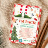 クリスマスの妖精が戻ってきた！　サプライズ レター カード