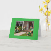 "クリスマスの妖精たちからのクリスマスの願い" カード (黄色い花)