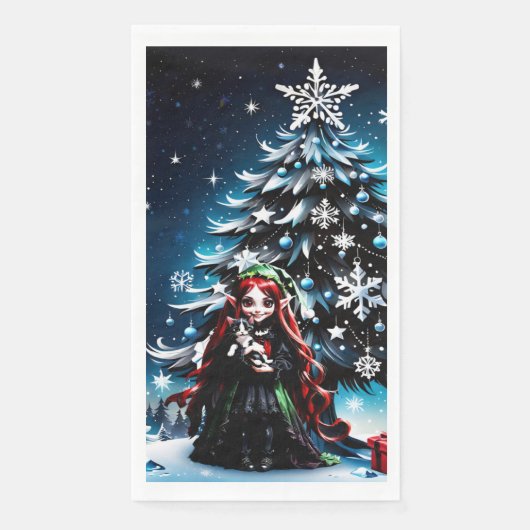 クリスマスの妖精と子猫。 (正面)
