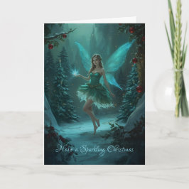 クリスマスの妖精と魔法の休日 カード