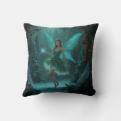 クリスマスの妖精と魔法の休日 クッション (裏面)