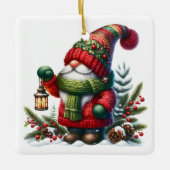 クリスマスの妖精のぬくもりアート - 祝祭的なホリデー セラミックオーナメント (正面)