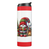 クリスマスの妖精のぬくもりアート - 祭りのあるホリデー タンブラー (回転左)
