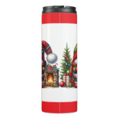 クリスマスの妖精のぬくもりアート - 祭りのあるホリデー タンブラー (裏面)