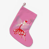 クリスマスの妖精のストッキング スモールクリスマスストッキング (正面 (吊り時))