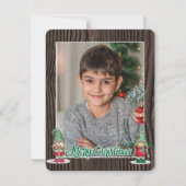 クリスマスの妖精のプレイド（写真を追加） ホリ シーズンカード (正面)