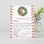 クリスマスの妖精のポストカード 招待状 (スタンド正面)